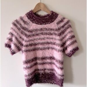 Anthropologie Pilcro eyelash short sleeve top NWOT size M